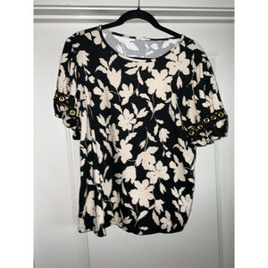 COMO BLU Blouse Floral Women’s Size XL